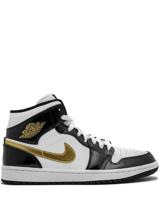 Jordan Air Jordan 1 Mid SE "Black/Gold Patent Leather" sneakers