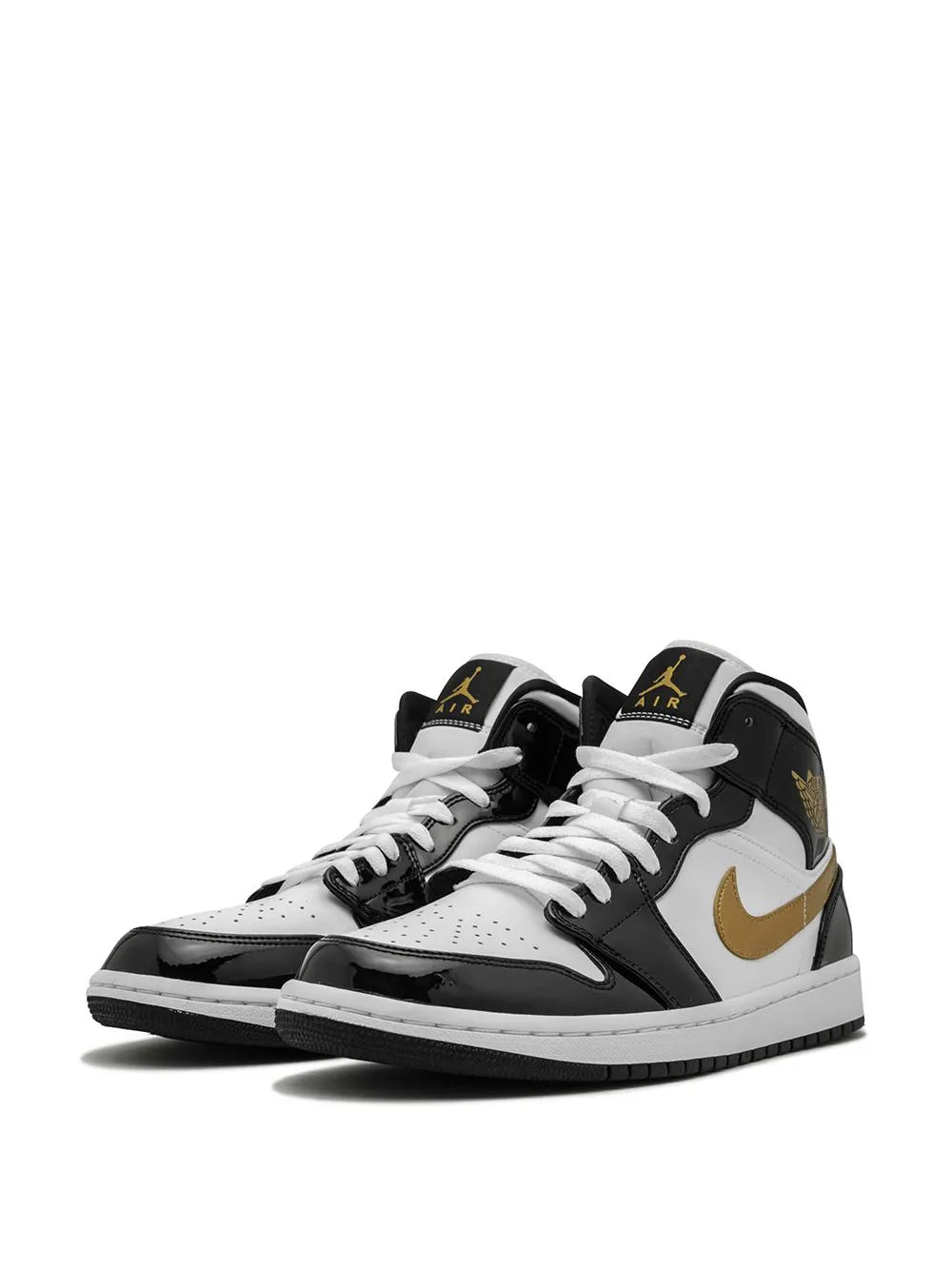 Jordan Air Jordan 1 Mid SE "Black/Gold Patent Leather" sneakers