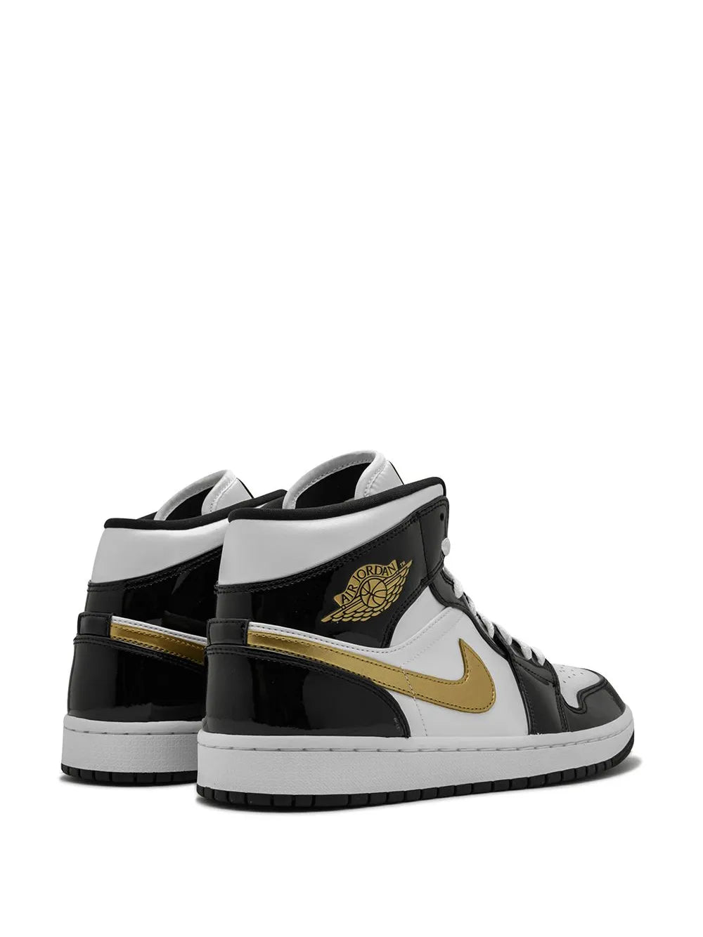 Jordan Air Jordan 1 Mid SE "Black/Gold Patent Leather" sneakers