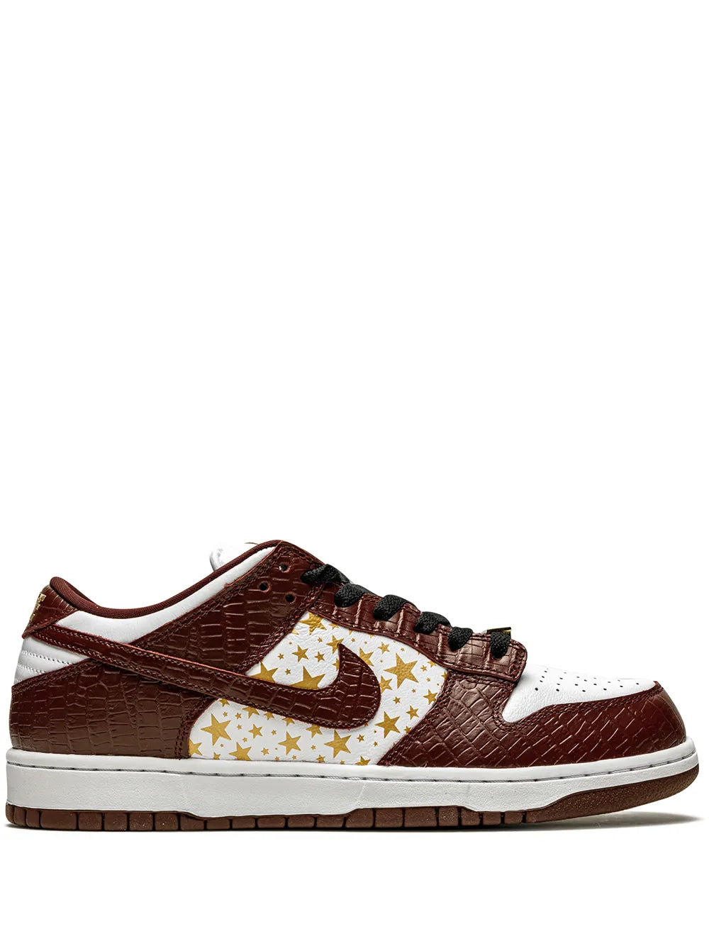 Nike x Supreme SB Dunk Low "Stars - Barkroot Brown" sneakers