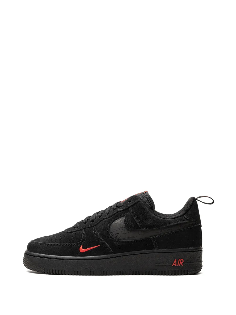 Nike Air Force 1 Low "Multi Swoosh Black/Crimson" sneakers