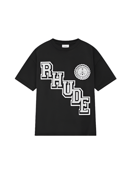 RHUDE COLLEGIATE CREST TEE