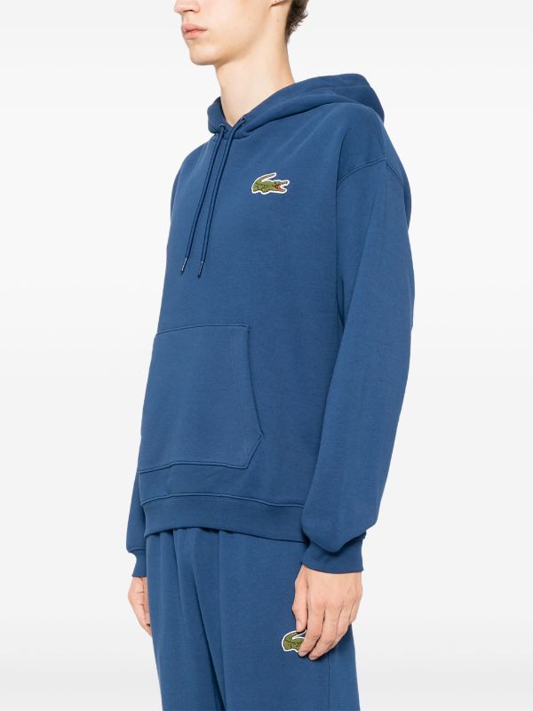 Lacoste loose fit badge hoodie