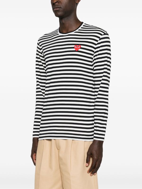 Comme Des Garçons Play striped T-shirt