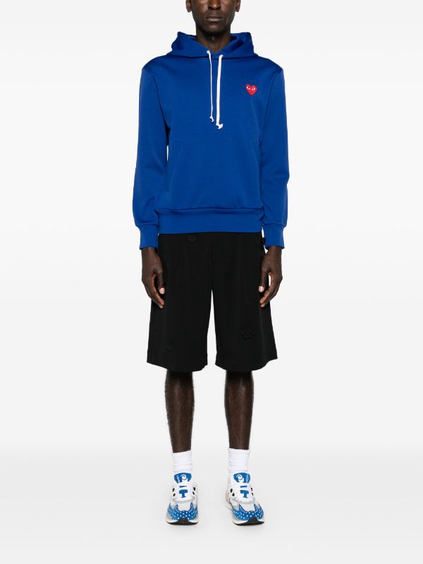 Comme Des Garçons Play heart-motif drawstring hoodie