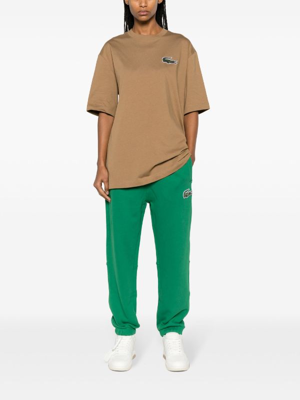 Lacoste logo-patch cotton T-shirt