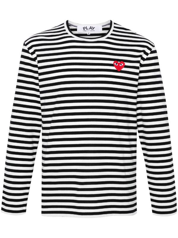 Comme Des Garçons Play striped T-shirt