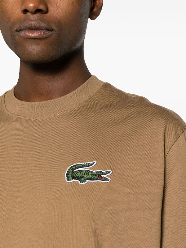 Lacoste logo-patch cotton T-shirt