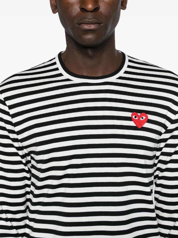 Comme Des Garçons Play striped T-shirt