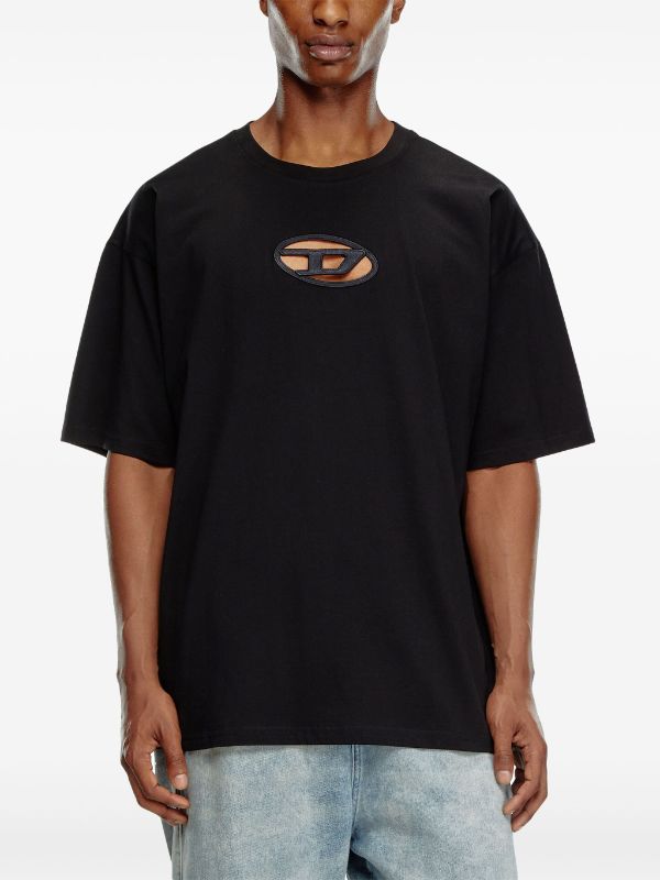 Diesel cut-out organic cotton T-shirt