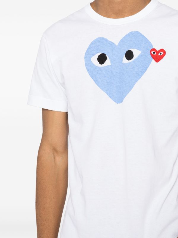 Comme Des Garçons Play signature heart motifcotton T-shirt