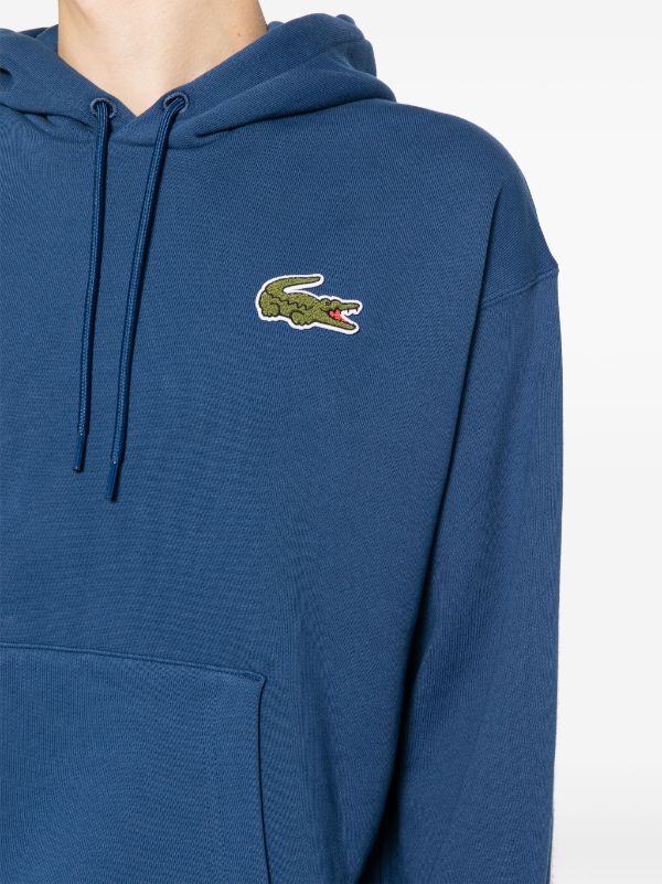 Lacoste loose fit badge hoodie