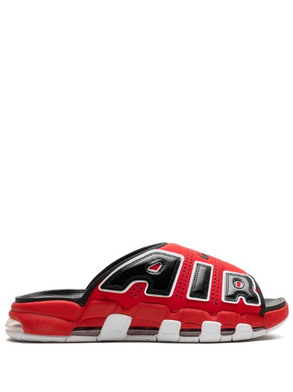 Nike Air More Uptempo "Bulls" slides