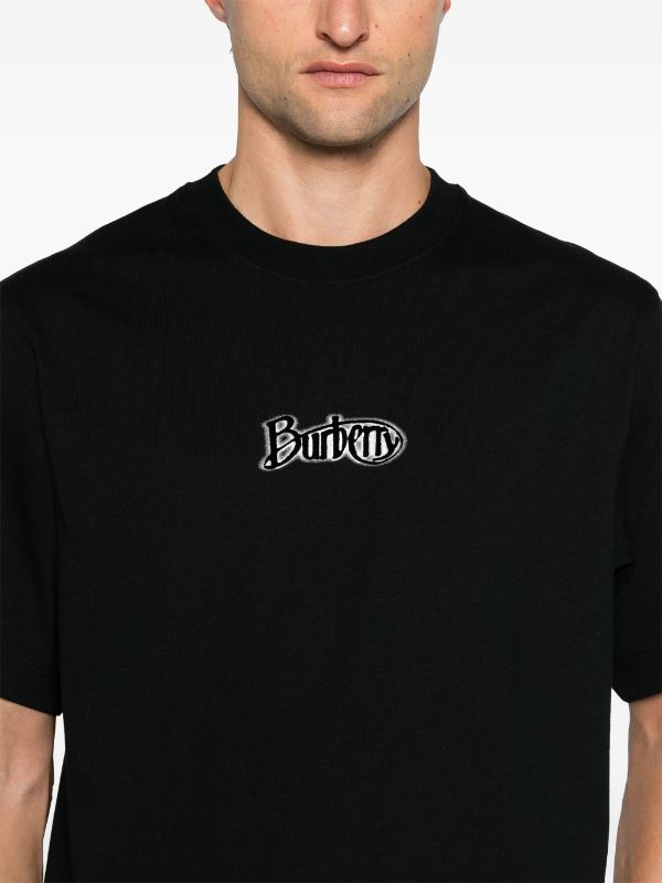 Burberry flocked-logo T-shirt