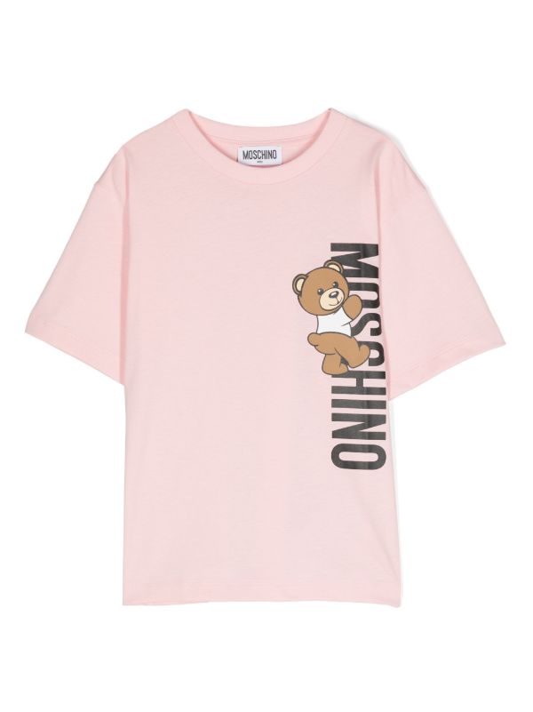 Moschino Kids
logo-print cotton T-shirt