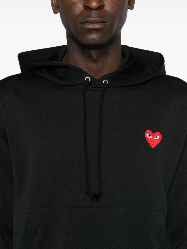 Des Garçons Play heart-print pullover hoodie