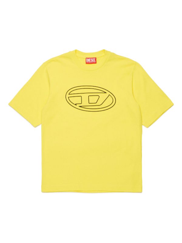 Diesel Kids
Oval D logo-print cotton T-shirt