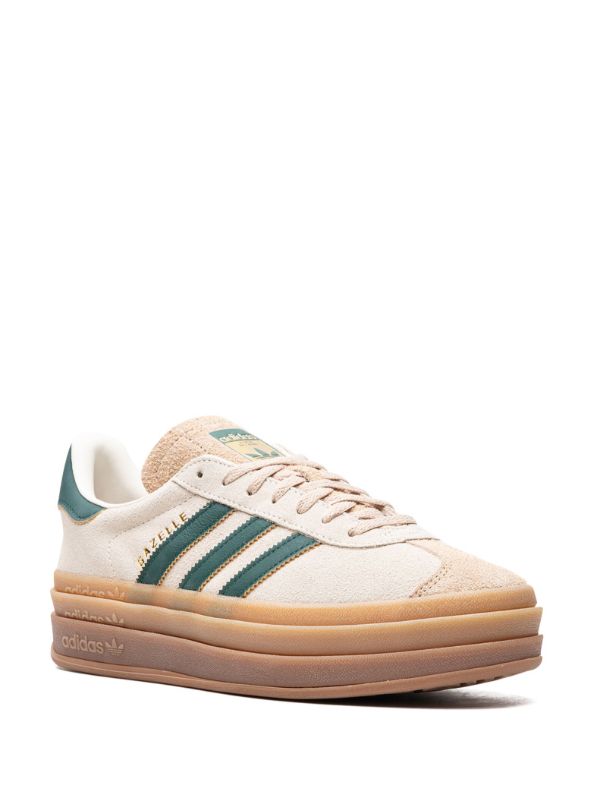 adidas Gazelle Bold "Cream Collegiate/Green" sneakers