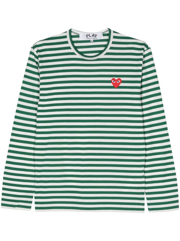 Comme Des Garçons Play logo-patch cotton T-shirt