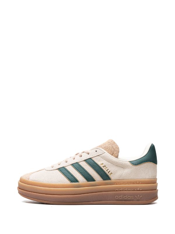 adidas Gazelle Bold "Cream Collegiate/Green" sneakers