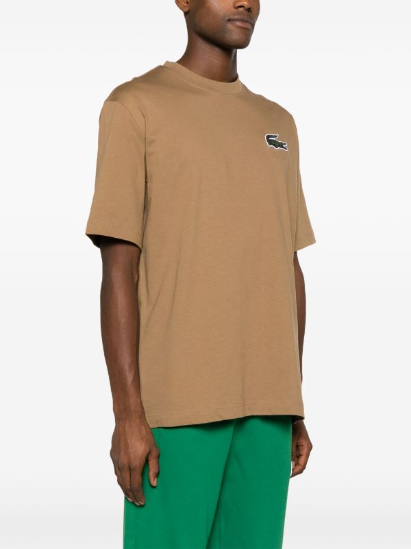 Lacoste logo-patch cotton T-shirt