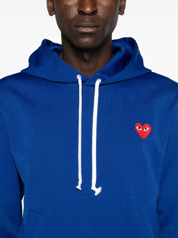 Comme Des Garçons Play heart-motif drawstring hoodie