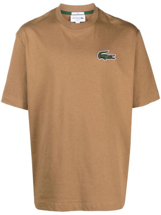 Lacoste logo-patch cotton T-shirt