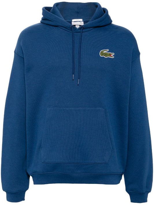 Lacoste loose fit badge hoodie