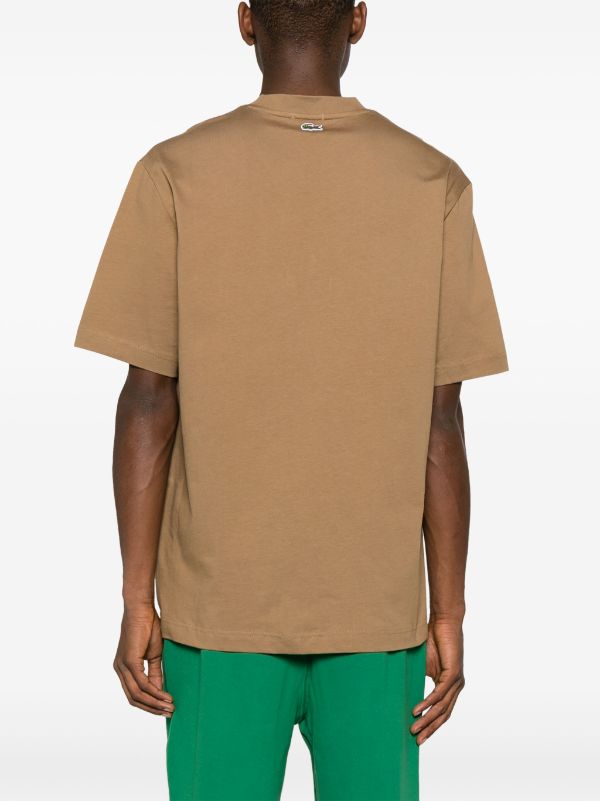 Lacoste logo-patch cotton T-shirt