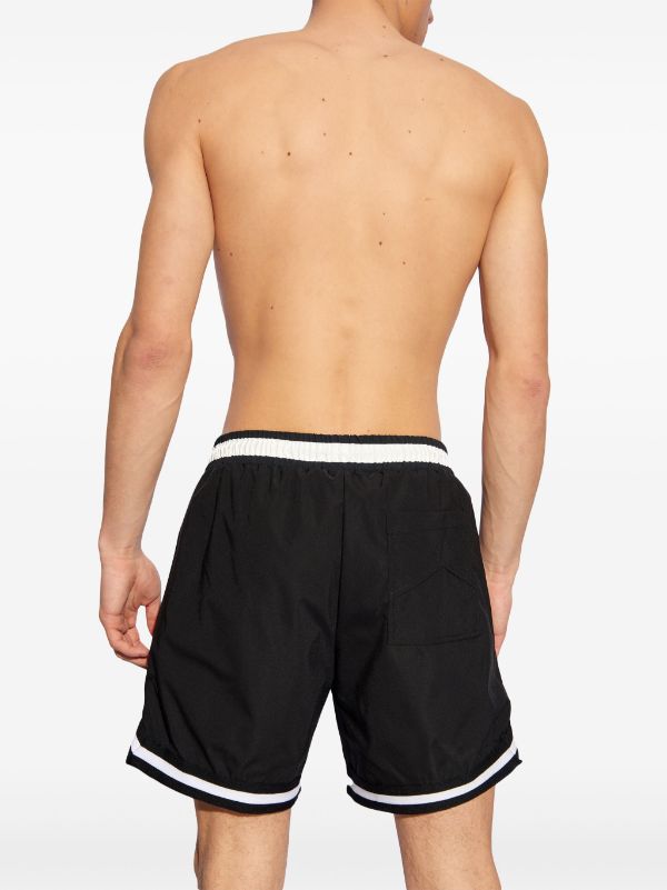 RHUDE logo-print swim shorts