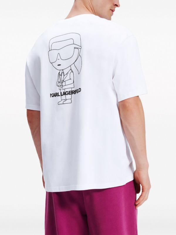 Karl Lagerfeld
Ikon Outline organic-cotton T-shirt