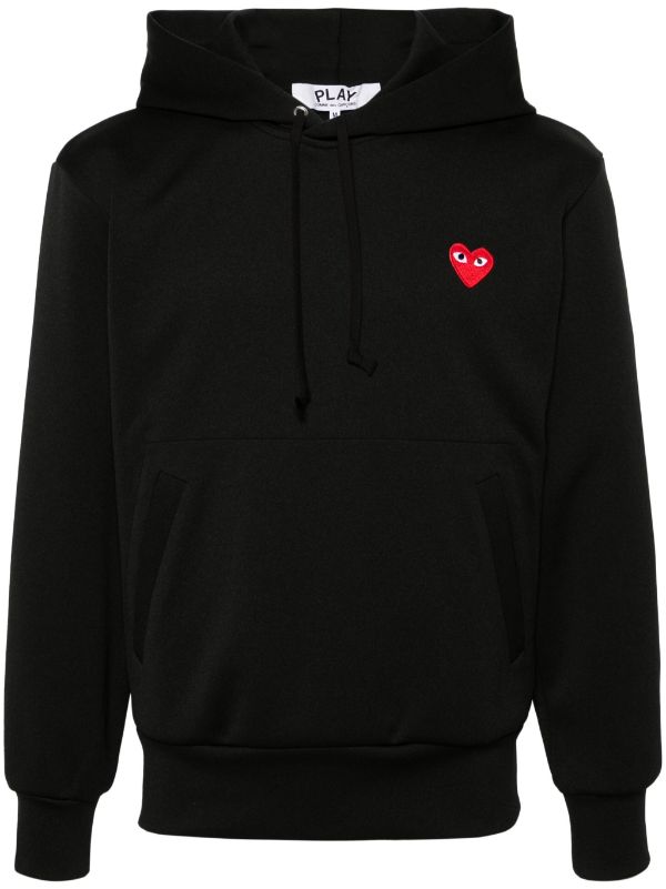 Des Garçons Play heart-print pullover hoodie