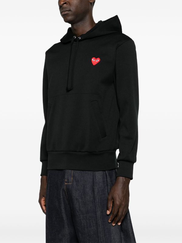 Des Garçons Play heart-print pullover hoodie