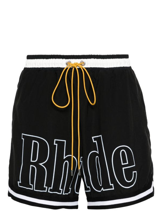 RHUDE logo-print swim shorts